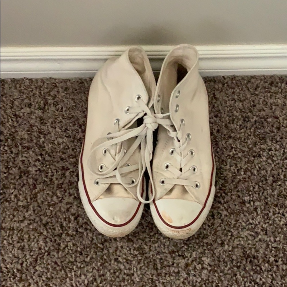 Converse White Hi-Tops